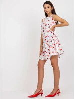 Šaty LK SK 506962 1.63P bielo-červené Šaty LK SK 506962 1.63P bielo-červené