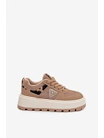 Dámske topánky na platforme A209 beige - Sweet Shoes Dámske topánky na platforme A209 beige - Sweet Shoes