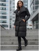 Dámsky prešívaný kabát FAVI black FashionStreet TY3089