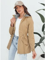 Dámska bunda AVELIN tmavo béžová FashionStreet TY4347