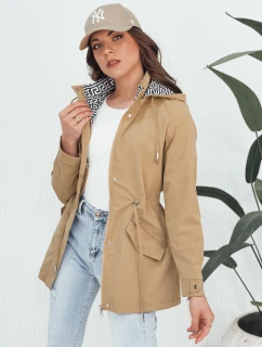 Dámska bunda AVELIN tmavo béžová FashionStreet TY4347