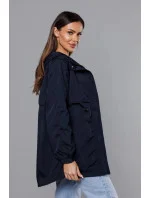 Tmavomodrá tenká dámska bunda s podšívkou (B8119-3) Tmavomodrá tenká dámska bunda s podšívkou (B8119-3)