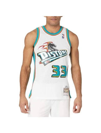 Mitchell & Ness Pánske Detroit Pistons NBA Swingman Road Jersey Pistons 98 Grant Hill SMJYCP19211-DPIWHIT98GHI Pánske