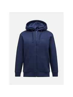 Pánska mikina Peak Performance M Original Small Logo Zip, farba: tmavomodrá