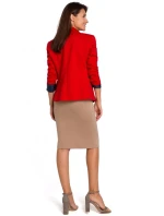 S154 Sako s jedným gombíkom - červené S154 Sako s jedným gombíkom - červené