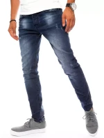 Pánske tmavomodré džínsové nohavice FashionStreet UX3826