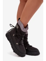 Dámské zimní boty na zip Lee Cooper LCJ-25-44-3930 Černé