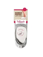 Bambusové veľmi nízke dámske ponožky BAMBUS FOOTIES SOCKS - BELLINDA - čierne