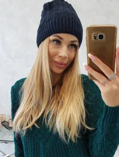 Fleecová čiapka Anna K238 navy blue