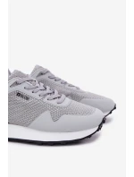 Sneakersy Męskie Na Platformie Big Star RR174358 Hi-Poly System Szare