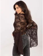 Blúzka PM BZ SF193.72 tmavohnedá