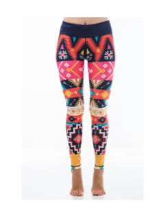 Dámske fitness legíny Six Deuce Aztec - multicolor - Litex