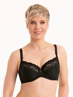 Podprsenka s kosticami Eloise . 5294 black - RosaFaia