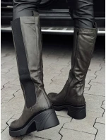 FERRINI dámske dlhé zelené topánky FashionStreet ZY0534 FERRINI dámske dlhé zelené topánky FashionStreet ZY0534