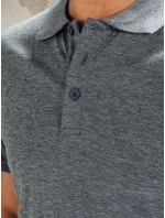 Pánske tmavosivé polo tričko FashionStreet PX0509
