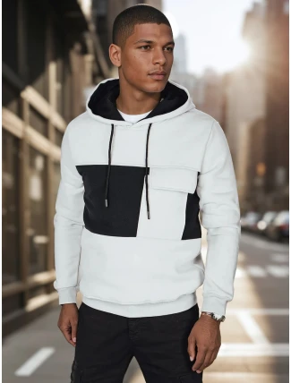 Pánska sivá mikina FashionStreet BX5911 Pánska sivá mikina FashionStreet BX5911