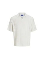 Jack&Jones pánska košeľa JORPAROS KNIT ESTER SS CROCHET POLO 12272562 SEA SALT Jack&Jones pánska košeľa JORPAROS KNIT ESTER SS CROCHET POLO 12272562 SEA SALT