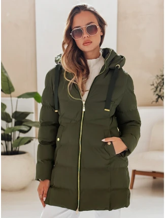 Dámska zimná bunda s kapucňou GABRIELLE zelená FashionStreet TY4364