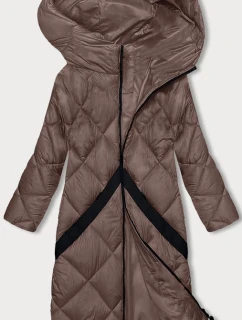 Dámska zimná prešívaná bunda v ťavej farbe (H-896-89)