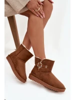 Śniegowce Damskie Z Klamrą Wrangler 20253091.37B Camel