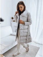 Dámsky prešívaný kabát LONDON PREMIUM béžový FashionStreet TY3162