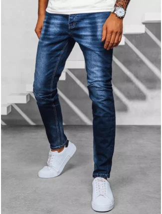 Pánske modré džínsové nohavice FashionStreet UX3940