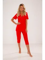 Dámske pyžamo De Lafense 642 Noela kr/r S-2XL