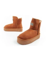 D.Franklin dámske snehové topánky zimné módne kožušinové zateplené topánky hnedé dámske