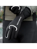 Cyklistické rukavice Rockbros, nepremokavé, veľkosť: S/M - čierne Cyklistické rukavice Rockbros, nepremokavé, veľkosť: S/M - čierne