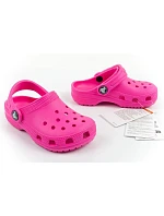 Detské sandále Crocs Classic Clog T, ružové, pohodlné, módne