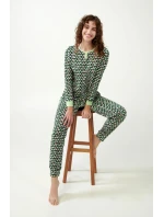 Dámske bavlnené pyžamo Green timbert 21321 - Vamp