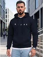 Pánska mikina s kapucňou RELAX, tmavomodrá, FashionStreet NX0001BX Pánska mikina s kapucňou RELAX, tmavomodrá, FashionStreet NX0001BX