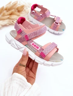 Detské sandále na zips Big Star LL374202 Pink