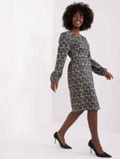 Šaty LK SK 509474 2.55P sivá čierna