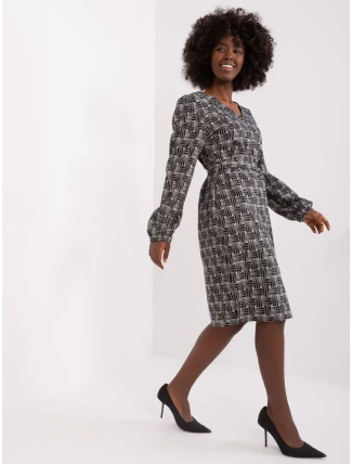 Šaty LK SK 509474 2.55P sivá čierna