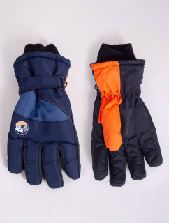 Yoclub Detské zimné lyžiarske rukavice REN-0301C-A150 Navy Blue