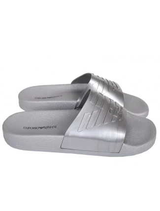 Šľapky X4PS02 strieborná - Emporio Armani Šľapky X4PS02 strieborná - Emporio Armani