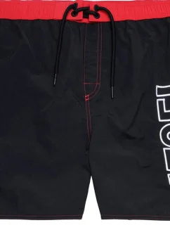 Pánske kúpacie šortky 00SV9U-0PCAU-900 - čierna/červená - Diesel