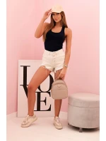 Dámske bavlnené boxerky so širokými ramienkami Navy Blue