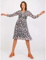 Šaty DHJ SK 10536A 1.80 čiernobielych