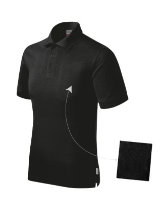 Resist Heavy Polo Shirt black 01 (štítok značky)