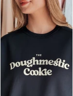 Dámska nadrozmerná mikina s potlačou COOKIES tmavomodrá FashionStreet BY1447 Dámska nadrozmerná mikina s potlačou COOKIES tmavomodrá FashionStreet BY1447