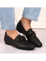 Remonte W RKR645 čierna kožená pohodlná poltopánka na retiazke Remonte W RKR645 čierna kožená pohodlná poltopánka na retiazke