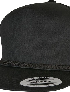 Flexfit 6002 5-panelová čiapka s výstuhou „Poplin Golf“ 55.6002 čierna