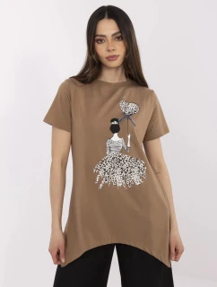 Blúzka CLM BZ 1702.89 svetlohnedá