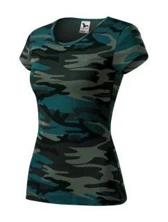 Camo Pure Tričko maskáčové petrol