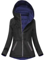 Čierno-tmavomodrá obojstranná prechodná bunda (7699) Čierno-tmavomodrá obojstranná prechodná bunda (7699)