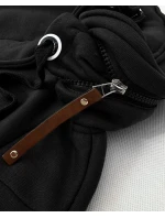 Dámska mikina so stojačikom a kapucňou LHD čierna (AMG-171) Dámska mikina so stojačikom a kapucňou LHD čierna (AMG-171)