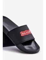 Klapki Męskie Z Logo Big Star OO174028 Czarne