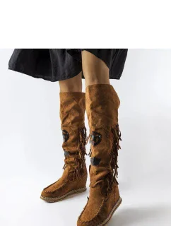 Čižmy na klinovom podpätku model 205790 Solea